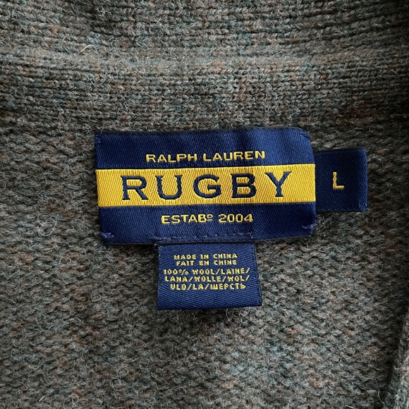 Ralph Lauren Rugby Wool Cardigan Sweater - Picture 11 of 13